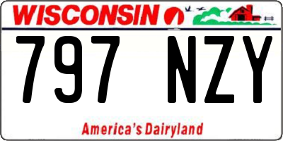 WI license plate 797NZY