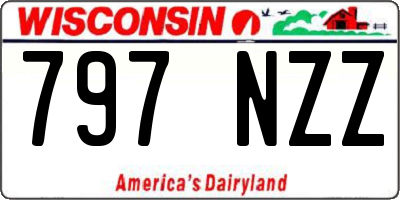 WI license plate 797NZZ
