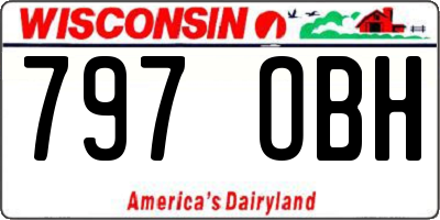 WI license plate 797OBH