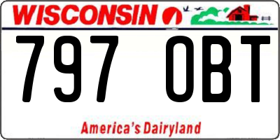 WI license plate 797OBT