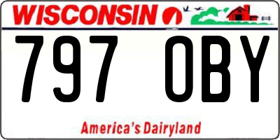 WI license plate 797OBY