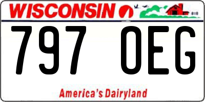 WI license plate 797OEG