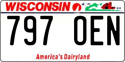 WI license plate 797OEN