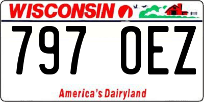 WI license plate 797OEZ