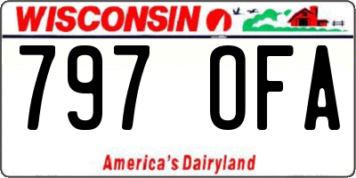 WI license plate 797OFA