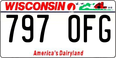 WI license plate 797OFG