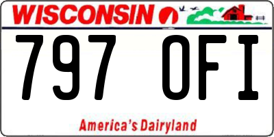 WI license plate 797OFI