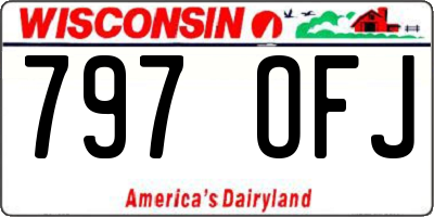 WI license plate 797OFJ