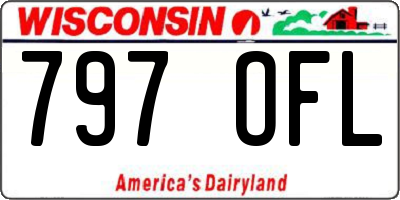 WI license plate 797OFL
