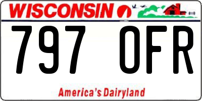 WI license plate 797OFR