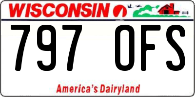 WI license plate 797OFS
