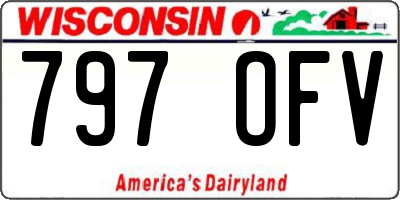 WI license plate 797OFV