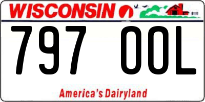 WI license plate 797OOL