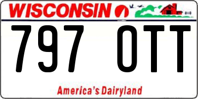 WI license plate 797OTT