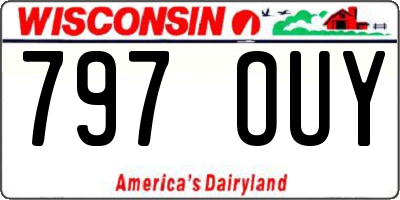 WI license plate 797OUY