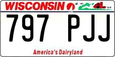 WI license plate 797PJJ