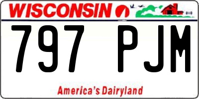 WI license plate 797PJM