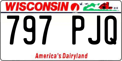 WI license plate 797PJQ