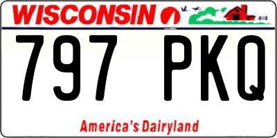 WI license plate 797PKQ