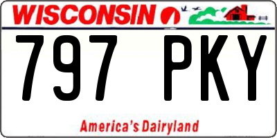 WI license plate 797PKY