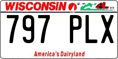 WI license plate 797PLX