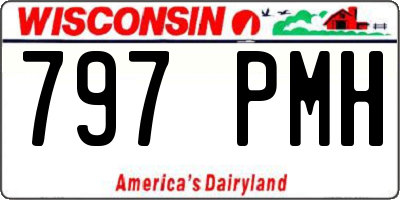 WI license plate 797PMH