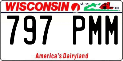 WI license plate 797PMM