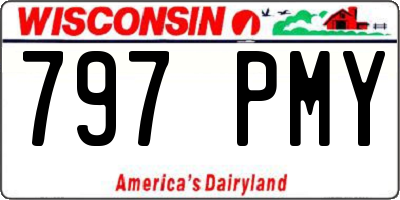 WI license plate 797PMY