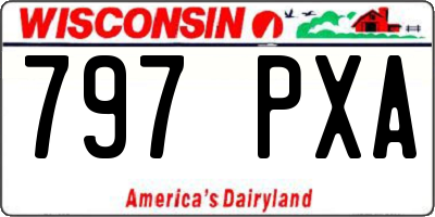 WI license plate 797PXA