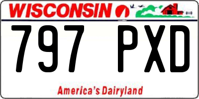 WI license plate 797PXD