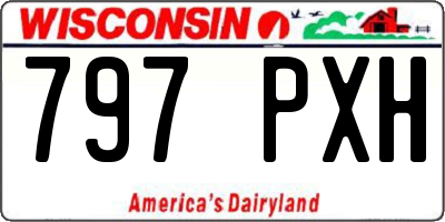 WI license plate 797PXH