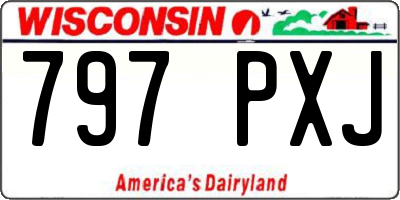 WI license plate 797PXJ