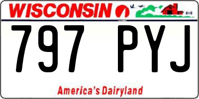 WI license plate 797PYJ
