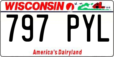 WI license plate 797PYL