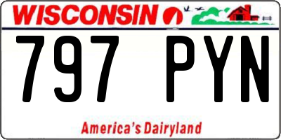 WI license plate 797PYN