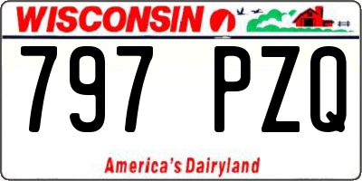 WI license plate 797PZQ