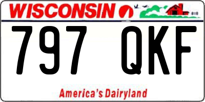 WI license plate 797QKF