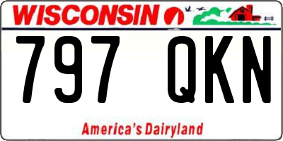 WI license plate 797QKN