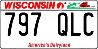 WI license plate 797QLC