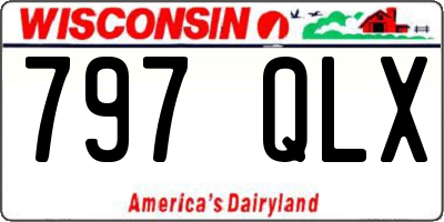 WI license plate 797QLX
