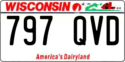 WI license plate 797QVD