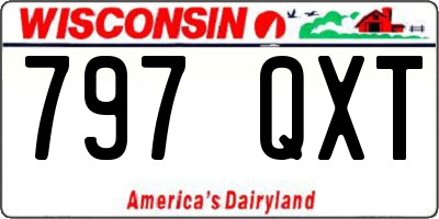 WI license plate 797QXT
