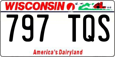 WI license plate 797TQS