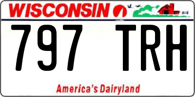 WI license plate 797TRH