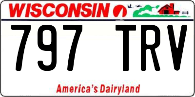 WI license plate 797TRV