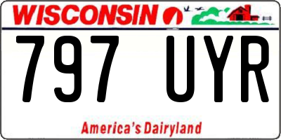 WI license plate 797UYR