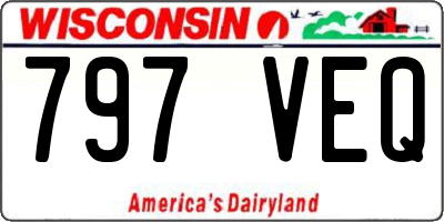 WI license plate 797VEQ
