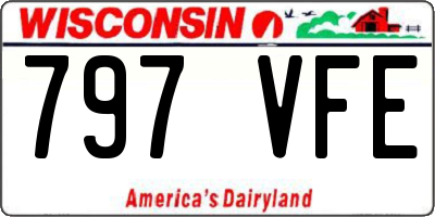 WI license plate 797VFE