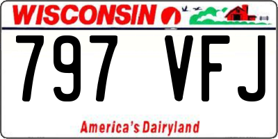 WI license plate 797VFJ