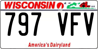 WI license plate 797VFV